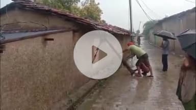 दीगोद: बूढादीत क्षेत्र में लगातार बारिश से खेड़ली सहरान गांव में 5 मकान ढहे, हालात बिगड़े