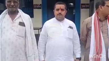 हुज़ूर: रीवा: कांग्रेस पदाधिकारियों ने पूर्व विधायक के.पी. त्रिपाठी के खिलाफ चोरहटा थाने में कार्रवाई की मांग करते हुए ज्ञापन सौंपा