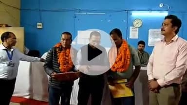 भटवाड़ी: भटवाडी विकासखंड के मतगणना स्थल पर जिला निर्वाचन अधिकारी पहुंचे