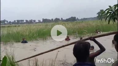 जमुई: भगवाना आहर में एक युवक डूबा, ग्रामीणों ने चार घंटे खोजने के बाद भी नहीं पाया युवक; उमड़ी लोगों की भीड़