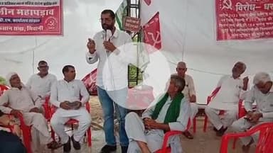 लोहारू: किसान धरने पर लोहारू में जाट कॉलेज के पूर्व प्राचार्य इंद्र सिंह ने कहा- सैटेलाइट फोटो से बीमा क्लेम रोकना गैरकानूनी