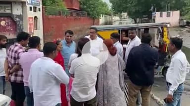 चूरू: विधायक हरलाल सहारण ने शहर में जलभराव क्षेत्रों का निरीक्षण किया, व्यवस्था पर जताया संतोष