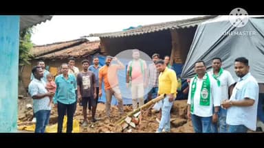 मुरहू: भारी बारिश से गनालोया और हस्सा पंचायत में घर ध्वस्त, झामुमो प्रतिनिधिमंडल ने लिया जायजा