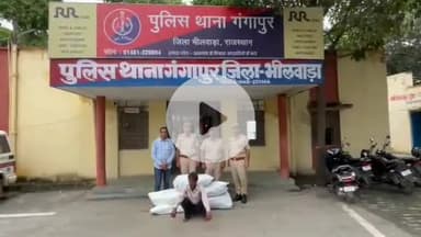 सहाड़ा: पुलिस थाना गंगापुर ने अवैध गांजा की खेती करने वाले एक आरोपी को किया गिरफ्तार