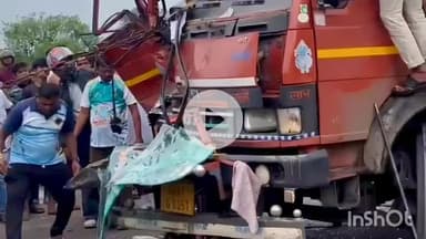 सुधागड: मुंबई-गोवा महामार्गावर कोलेटी गावाजवळ एसटी व ट्रकचा भीषण अपघात; ट्रक चालकाचा पाय तुटला