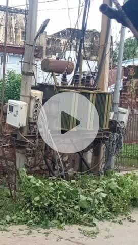 वैर: बिजली विभाग ने ट्रांसफार्मर के पास से की सफाई, मामला कस्बा वैर के सीताराम जी मंदिर का है