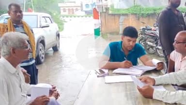 साहेबपुर कमाल: साहेबपुरकमाल थाना परिसर में भूमि विवाद मामलों के निपटारे के लिए जनता दरबार का आयोजन