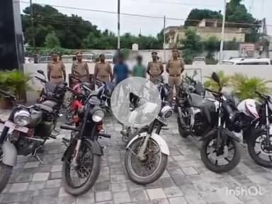 गोरखपुर: चोरी के आरोप में कैंट पुलिस ने 2 अभियुक्तों को गिरफ्तार कर कब्जे से 11 मोटर साइकिल बरामद की
