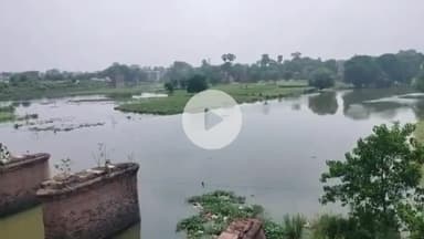 आरा: मझौवा समेत शहर के आसपास के ग्रामीण क्षेत्रों में दुबारा फैलने लगा बाढ़ का पानी