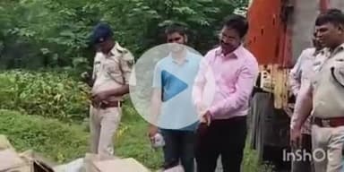 फतुहा: डीएसपी कार्यालय के पास फतुहा थाना में जब्त 3156 लीटर विदेशी शराब नष्ट की गई