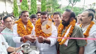 दौसा: सिकराय विधायक विक्रम बंसीवाल दौसा पहुंचे, इंदिरा कॉलोनी में आयोजित कार्यक्रम में की सहभागिता, दोसा विधायक भी रहे मौजूद