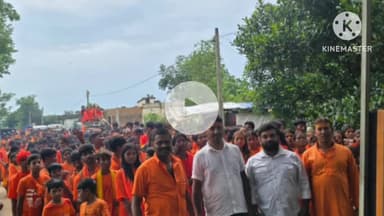 कर्रा: भरनो से कर्रा स्थित शिवालय पहुंचे कांवरिया