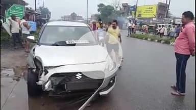 सिलाव: सिलाव वायपास में बालू लदे ट्रैक्टर ने कार को मारी टक्कर, कार क्षतिग्रस्त, चालक बाल-बाल बचा