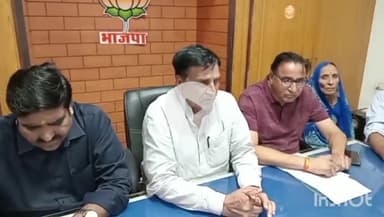 चूरू: चूरू विधायक हरलाल सहारण ने की प्रेस वार्ता, कहा- शहर में होंगे विकास