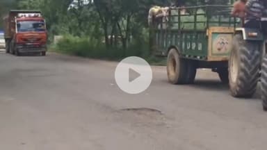 जगाधरी: शेरपुर मोड़ के पास ट्रक और मोटरसाइकिल की हुई टक्कर, घायल अस्पताल में भर्ती