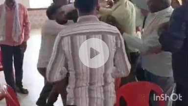 छिबरामऊ: सौरिख रोड पर मान पैलेस गेस्ट हाउस बना लड़ाई का अखाड़ा, मारपीट का वीडियो सोशल मीडिया पर हुआ वायरल