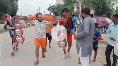 बरेली: महेशपुर फाटक के पास अखिल भारत हिंदू महासभा के मंडल अध्यक्ष पंकज पाठक ने कांवड़ियों के लिए लगाया स्वास्थ्य कैंप