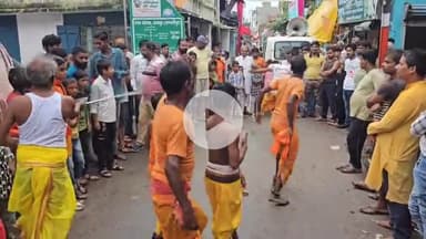 ताजपुर: ताजपुर में बजरंग दल द्वारा सावन के अंतिम महीने में शोभा यात्रा का आयोजन