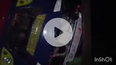 ब्यौहारी: पपौंध थाना क्षेत्र: निपानिया वन चौकी के पास यात्री बस पलटी, सात घायल, एक गंभीर