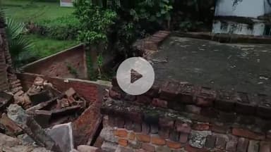 उदवंत नगर: चौकीपुर गांव में खाना बनाते समय मकान भरभरा कर गिरा, परिवार के सदस्य बाल-बाल बचे; लाखों का नुकसान