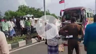 வேப்பூர்: கழுதூரில் இருசக்கர வாகனத்தில் சாலையை கடக்க முயன்ற இளைஞர் மீது வேன் மோதியதில் உயிரிழப்பு, பொதுமக்கள் சாலை மறியல் போராட்டத்தால் பரபரப்பு