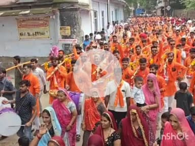 बाली: बाली के लुणावा में सावन के सोमवार पर निकली कांवड़ यात्रा, गूंजे हर हर भोले के जयकारे, 225 कांवड़ियों ने लिया भाग