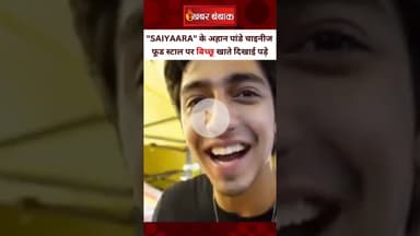 फिल्म Saiyaara के लीड एक्टर Ahaan Pandey चाइनीज फूड स्टाल पर फ्राई किया हुआ "बिच्छू" खाते दिखे