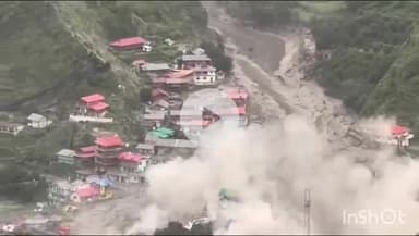 जोशियाड़ा: धराली में बादल फटने के बाद खीर गंगा में आया तबाही का मंजर, महज 21 सेकंड में धराली हुआ तबाह