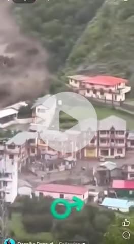 Dhrali me bhari nuksan  Badal fatne she kai hotal huye chatigrast