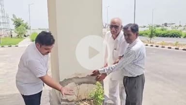 हनुमानगढ़: बारिश ने खोली मेडिकल कॉलेज भवन निर्माण में हुए भ्रष्टाचार की पोल, दीवारों में आई दरारें, नींव के पास से उधड़ रही परतें