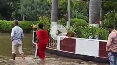 दरभंगा: दरभंगा मेडिकल कॉलेज और अस्पताल झील में तब्दील, पहली बारिश ने खोली नगर निगम की पोल, मरीजों को हुई परेशानी