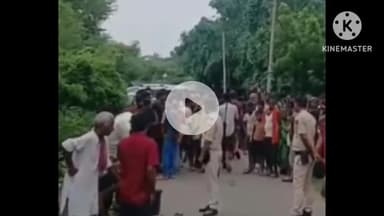 बगहा: बगहा में सड़क दुर्घटना, एक व्यक्ति की मौत