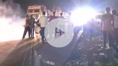 लाडपुरा: कोटा जयपुर मार्ग पर शेखावटी ढाबे के निकट सड़क पर बैठी गाय से टकराकर कार पलटी, एक युवक गंभीर घायल