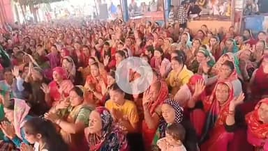 लोहाघाट: चमदेवल के प्रसिद्ध चौखाम बाबा मंदिर में चल रही शिव महापुराण कथा में बेल पत्र के प्रसंग का किया गया वर्णन