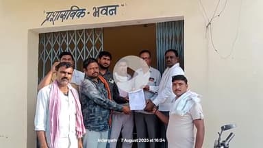 इंदरगढ़: इंदरगढ़ कृषि उपज मंडी में घटतोल, बिजली व पानी की समस्या से परेशान व्यापारियों ने मंडी इंस्पेक्टर को ज्ञापन सौंपा