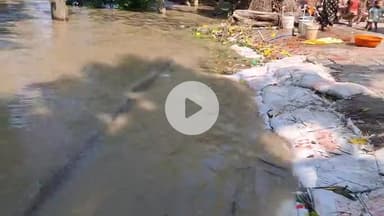 महनार: महनार प्रखंड और नगर परिषद के कई वार्डों में घुसा बाढ़ का पानी