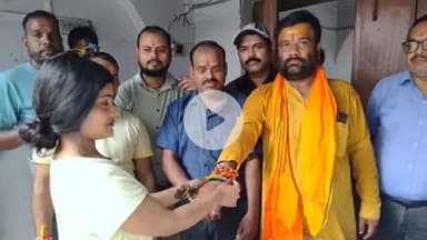 बरेली: हिन्दू महासभा ने आर्य समाज अनाथालय के बच्चों के साथ मनाया रक्षा बंधन