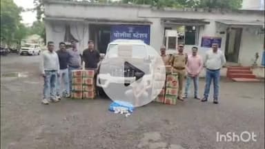 हिंगणघाट: नंदोरी रोडवरील सावलीवाघ येथे पोलिसांची अवैध दारू वाहतूकीवर कारवाई; १४ लाख ८३ हजार २०० रुपयांचा मुद्देमाल जप्त