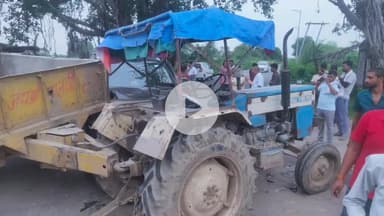 रौन: मिहोना में ट्रैक्टर-ट्रॉली ने स्कोर्पियो एन को मारी टक्कर, तीन लोग बाल-बाल बचे