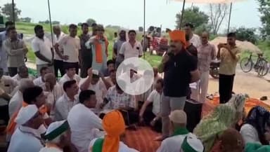 गभाना: गांव शाहपुर में डंपिंग ग्राउंड हटाने को लेकर 37 दिन से चल रहे किसानों के धरने को एसडीएम ने कराया समाप्त