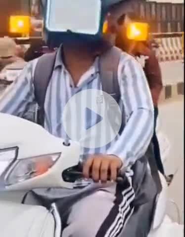ग्वालियर गिर्द: ग्वालियर में हेलमेट जागरूकता को लेकर युवक की अनोखी पहल, वीडियो वायरल