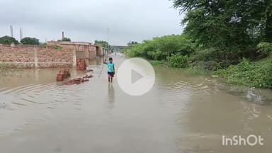 मुंगेर: गंगा का जलस्तर बढ़ने से श्री कृष्णा सेतु पुल के लाल दरवाजा लिंक रोड में बाढ़, आवागमन बंद