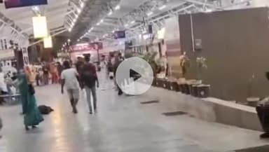 हनुमानगढ़: जंक्शन रेलवे स्टेशन के प्लेटफॉर्म पर लड़ते हुए पहुंचे 2 सांड, 6 बच्चे हुए हल्के चोटिल