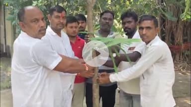 टनकुप्पा: भेटौरा पंचायत के मुखिया दिलीप यादव ने रक्षाबंधन पर पर्यावरण सुरक्षा को लेकर राखी बांधी