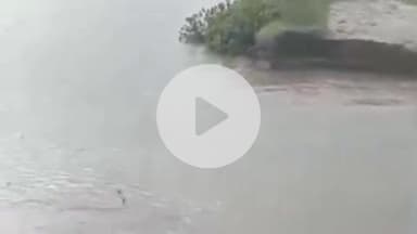 करनैलगंज: बाढ़ में मलौना-वीरपुर मार्ग बहा, आठ मजरों का संपर्क कटा