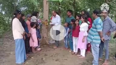 बगहा: बगहा में पेड़ों को राखी बांधकर रक्षाबंधन मनाया गया