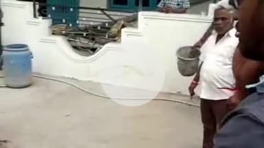 தாராபுரம்: தாராபுரம் பேருந்து நிலையம் அருகே பானிபூரி கடைக்காரரை அரிவாளால் வெட்டி விட்டு தப்பியோடிய நபர்கள்