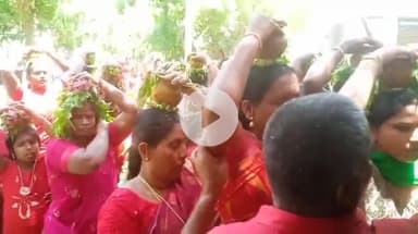 ஆவுடையார் கோவில்: பாண்டி பத்திரம் கிராமத்தில்ஆதிபராசக்தி வழிபாடு மன்றத்தின் கஞ்சி வார்ப்பு திருவிழாவில் 1000க்கும் மேற்பட்ட பெண்கள் பங்கேற்பு