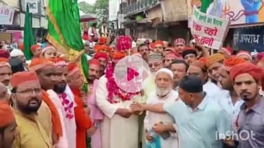 बरेली: बरेली से कलियर शरीफ के लिए साबिर पाक का पैदल काफिला हुआ रवाना