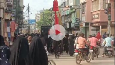 शहर में निकला हजरत इमाम हुसैन का मातमी जुलूस, नजीराबाद में हुआ जुलूस का समापन